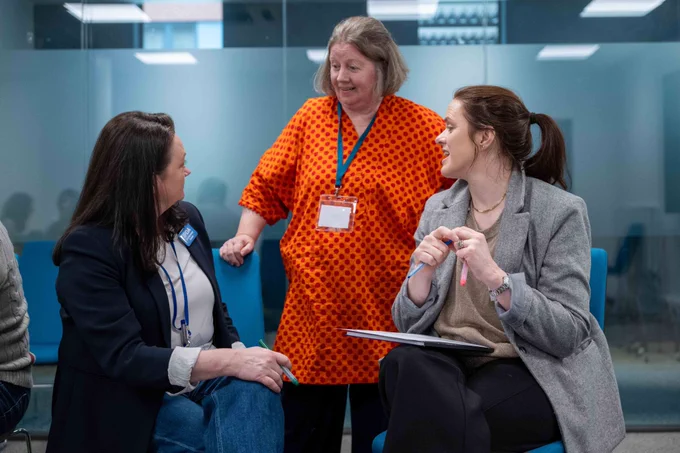 Emerging researchers in conversation at last year's IPDA International Conference.