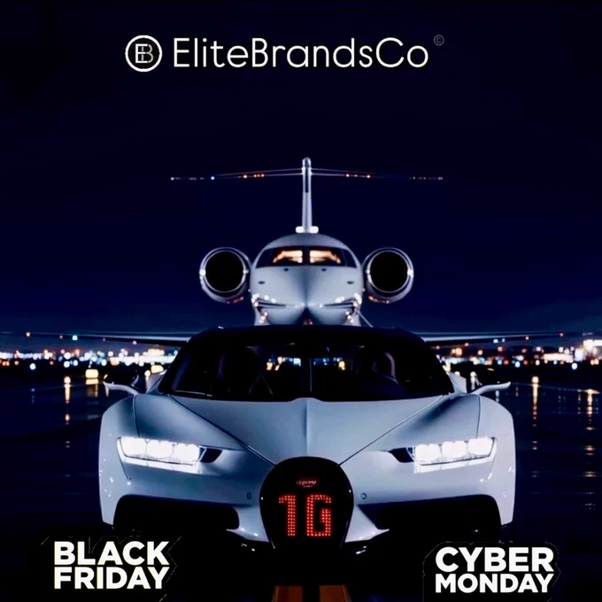 #EliteBrandsCo 👀 is dedicated to providing exceptional value through our #BlackFriday and #CyberMonday promotions. 

#CyberMondaySavings #LuxuryTravel #PrivateJetCharters #FlyPrivate #YachtCharters #ExoticCars #VIPEvents #TravelDeals #LuxuryDiscounts #EliteExperience #EliteBrands 

Experience discounts of up to 50% on a carefully curated selection of luxury services, encompassing private jet charters, yacht experiences, vehicle acquisitions, and exclusive VIP events.

This limited-time offer is meticulously crafted to elevate your travel and lifestyle experiences.

For complimentary quotes and to secure your travel deals, connect with us in confidence.

We Deliver! 

📲 @EliteBrandsCo

🔗 https://bit.ly/m/EliteBrandsCo

📍The Globe is our Marketplace