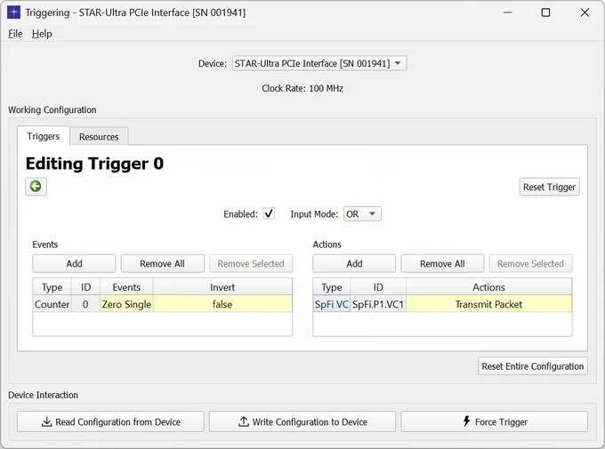 STAR-System Triggering GUI