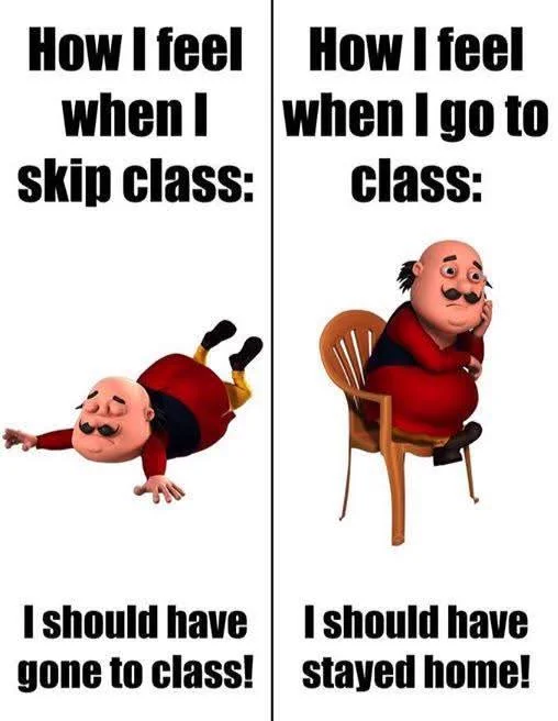📍 #SkipClass 🙂‍↕️😴🙂‍↔️
🥳🕺🏼
#GotoClass 🙄😧🫩 🤢👿👹..😷🍁
#School #Class

All d Bst!
B Sporty Happy..
जय हिन्द!🇮🇳
#HappyYadav 