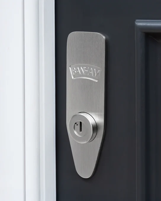 Banham Security Locks in Satin Chrome for Matt Dawson. 