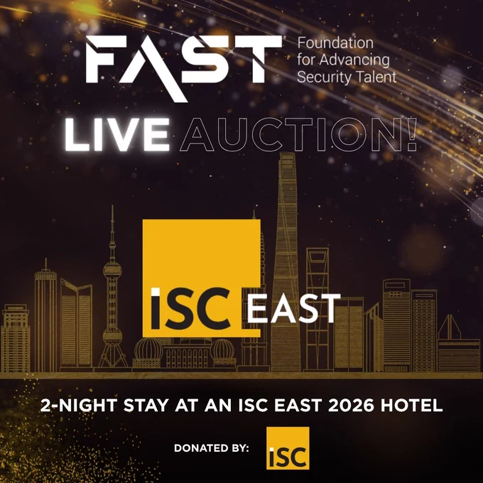 FAST: Foundation for Advancing Security Talent
Live Auction: ISC East
2-Night Stay at an ISC East 2026 Hotel
Donated by ISC