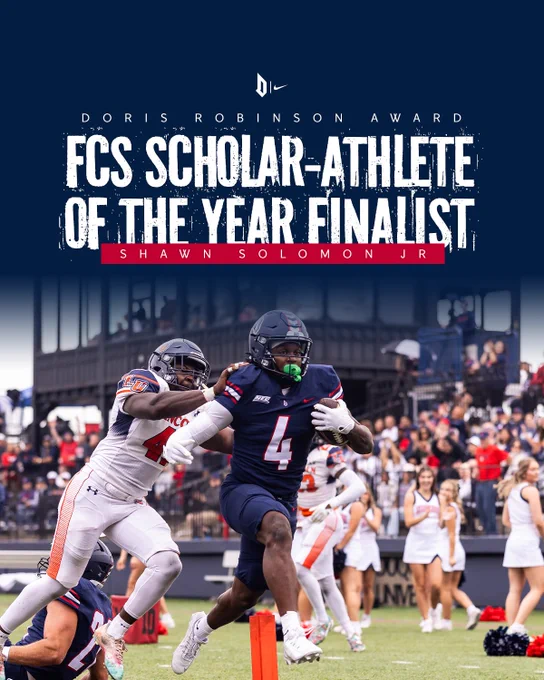 Shawn Solomon, Jr - FCS Scholar Athlete of the Year Finalist Graphic