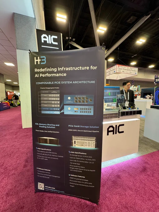 H3 shows GPU-accelerated AI storage and CXL memory solutions at SC 2025