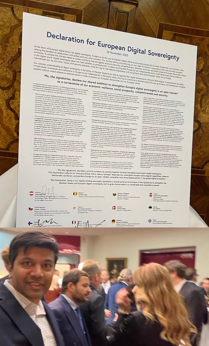 Signed Declaration for European Digital Sovereignty (18 November 2025)