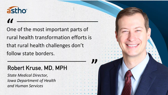 Quote from Dr. Robert Kruse on rural health challenges from the ASTHO deskside briefing.