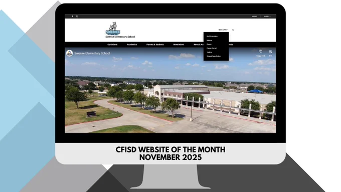 website of the month - screenshot of swenke website