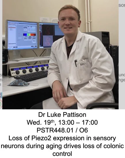 Luke with details of poster