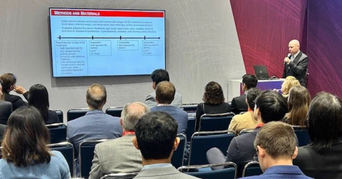 Pauley faculty Dr. Justin Canada presents research at AHA 2025