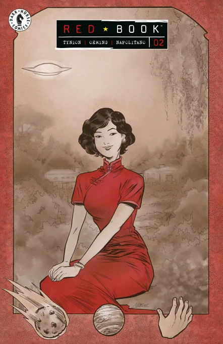 Variant cover of Red Book issue #2, illustrated by Soo Lee