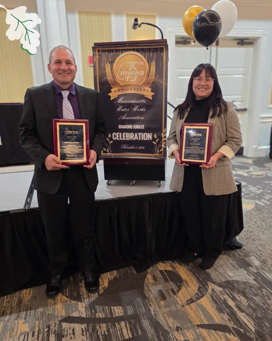 MassDEP’s Michael Celona and Grace Ronca