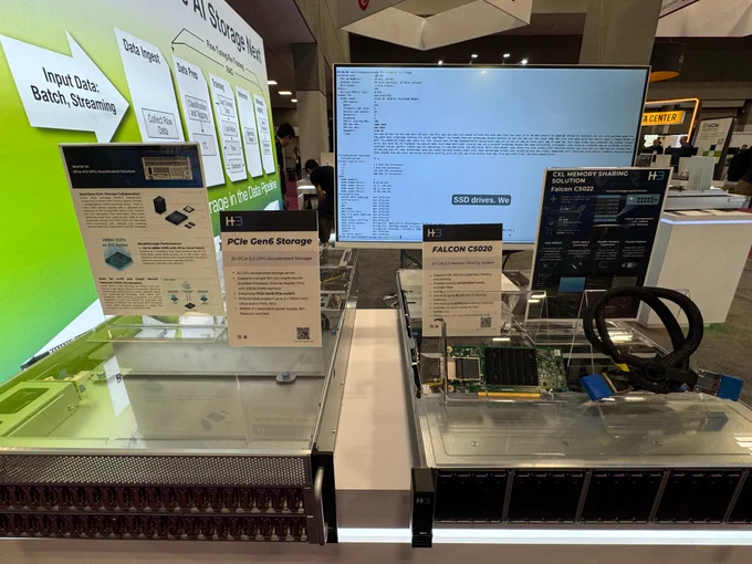 GPU-accelerated AI storage and CXL memory solutions on display
