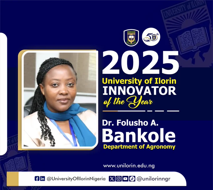 2025 University of Ilorin Innovator of the Year