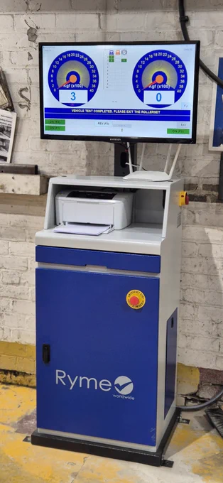 Ryme FRU20 HGV brake tester as supplied by garage equipment company Gott Technical Services