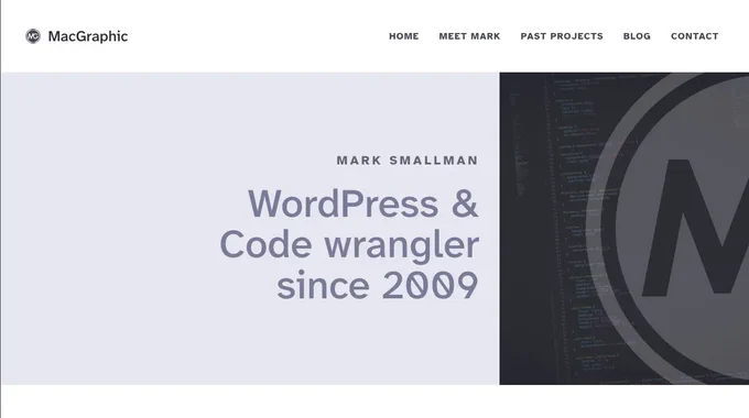 The latest version of the MacGraphic.co.uk site.