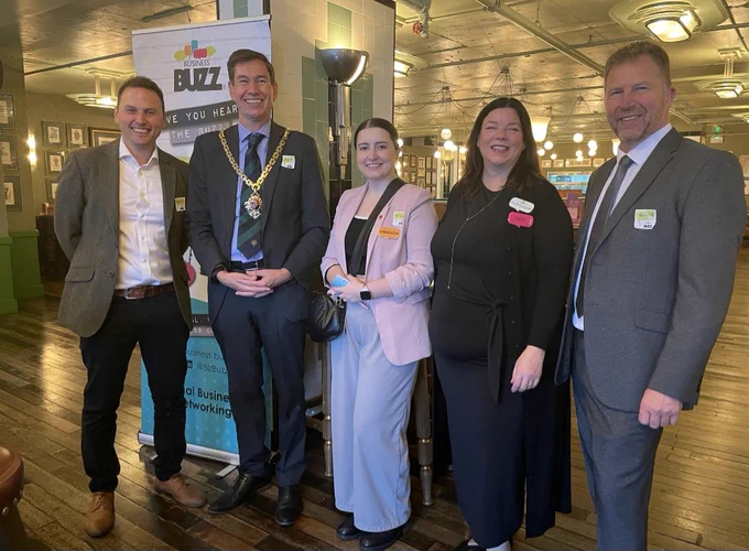 People at the Business Buzz Worcester re-launch
