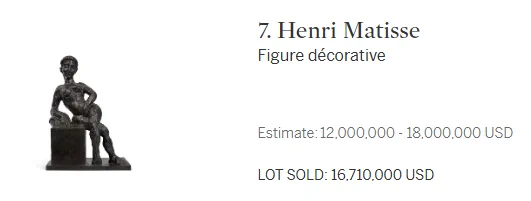 Sold price: 16,710,000 USD