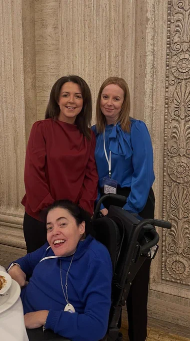 Minister Kimmins with delegates at the NI Assembly Disabled People’s Parliament