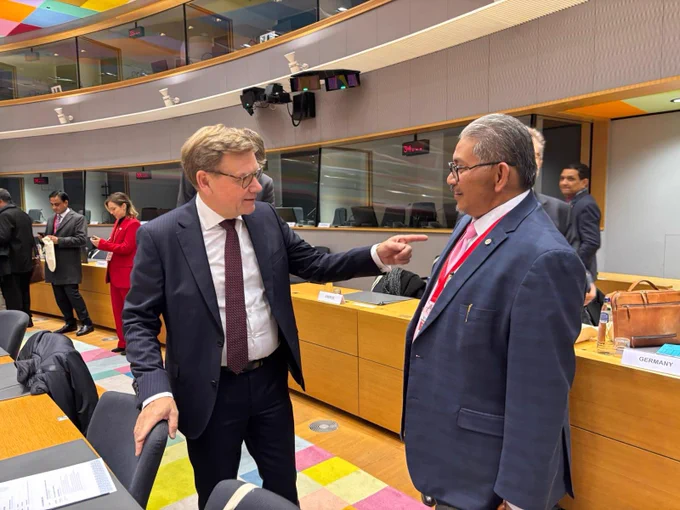 Außenminister Wadephul mit seinem Amtskollegen aus Brunei.