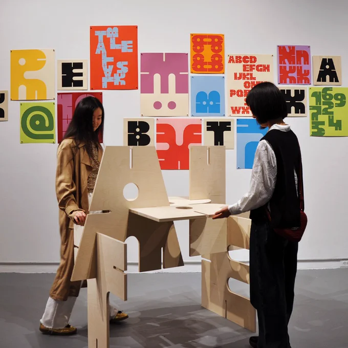 Julie (Yewei) Wang '25 (Graphic Design MFA), the table built to gather