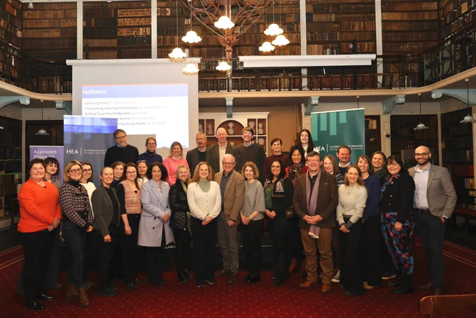 Group photo at HEA ESD event at Royal Irish Academy.