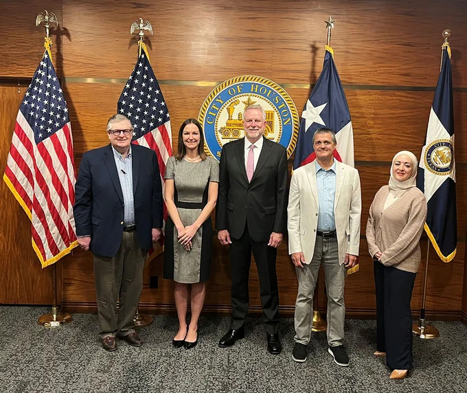 Left to right: Board Members Edminster and Kelman, Deputy Director Robert Williamson, Board Member McNiel, and Interim Preservation Officer Yasmin Arslan