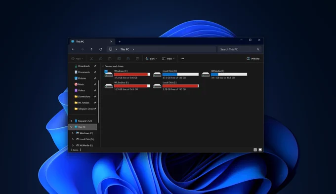 File Explorer on Windows 11