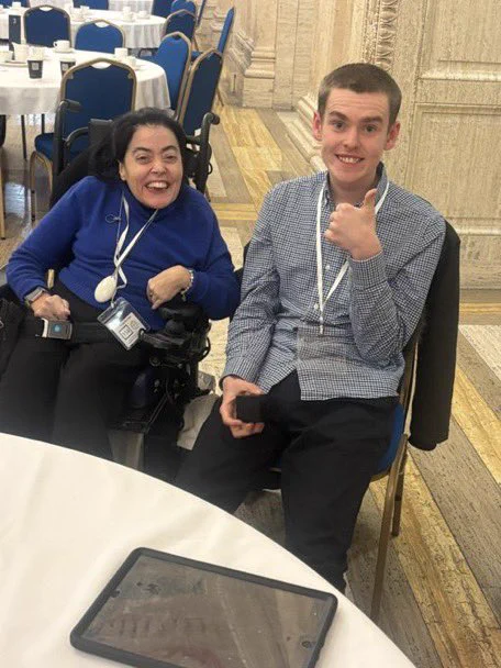 Myself and Caleb 💜 smiles all round!😁💕