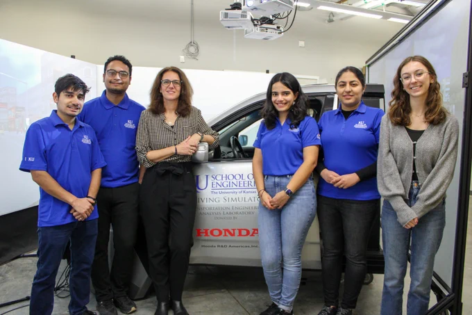 Alexandra with her graduate students