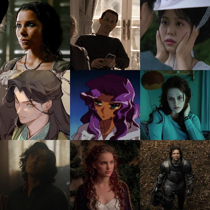 max (black sails), kendall (succession), hideko (the handmaiden), shen qingqiu (svsss), anthy (rgu), bella (twilight), armand (iwtv), padme (star wars),    criston cole