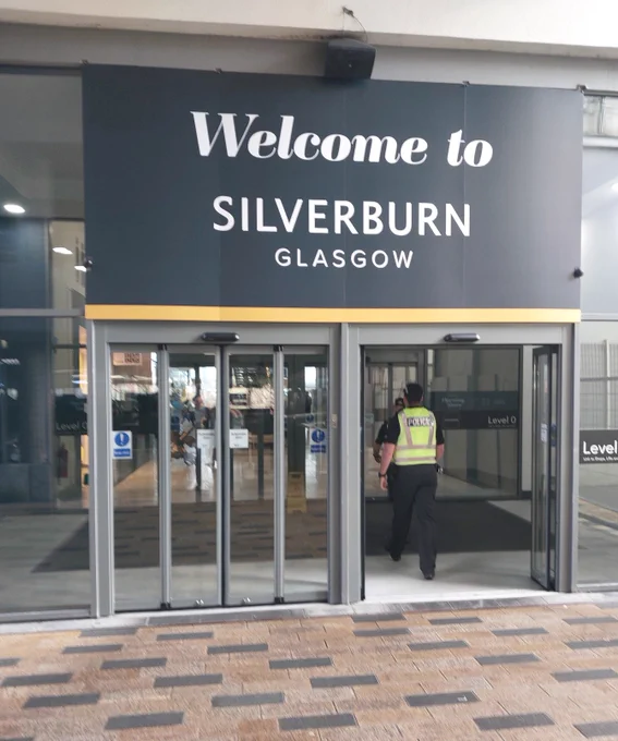 officers entering Silverburn