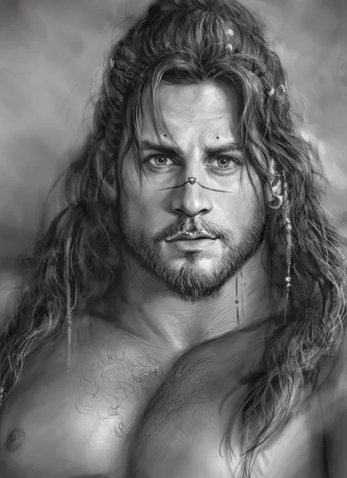 Digital artwork and portrait of my main character from my book