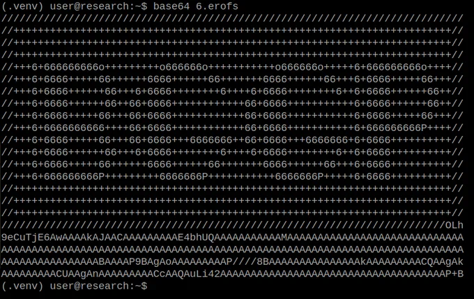base64 of an erofs file system spelling out BGGP