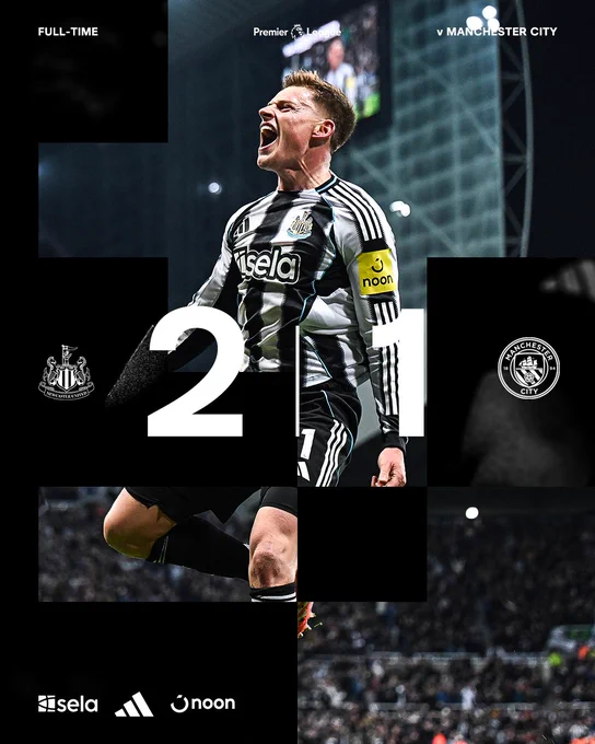 FULL-TIME | Newcastle United 2 Man City 1