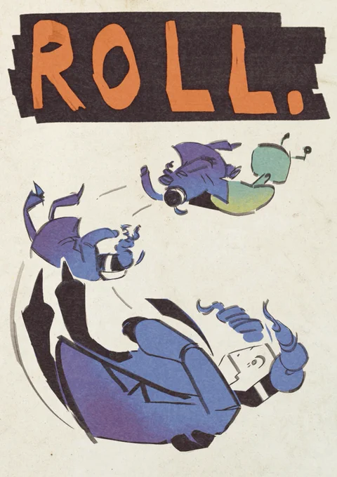 Page 5 of 7. 

Dr. Clicky rolls off the chair and on the floor.

“ROLL.”