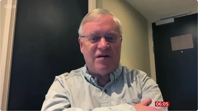 Picture of Neil during his BBC interview