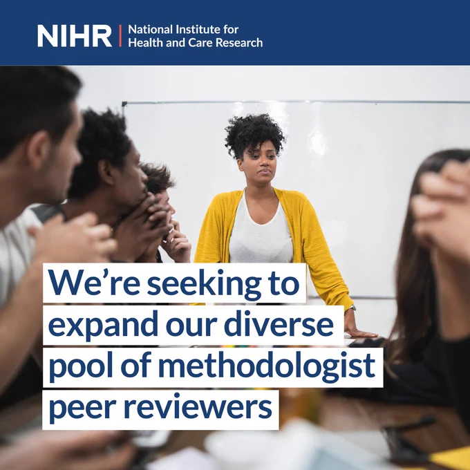 We're seeking to expand our diverse pool of methodologist peer reviewers