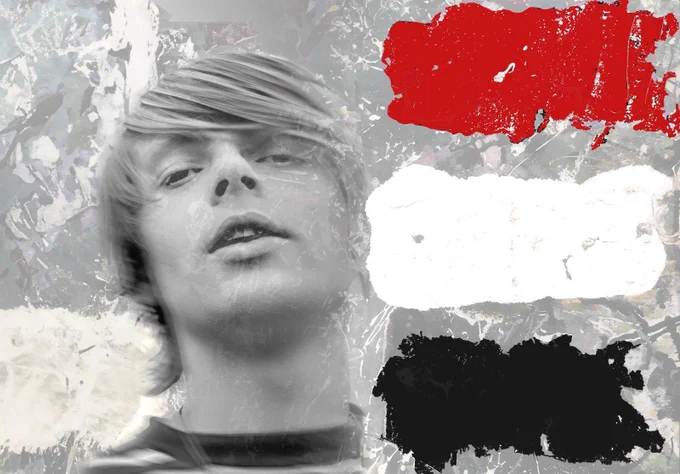Flag featuring the late Mani, of the Stone Roses.