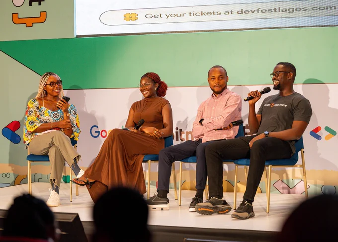 Amazing Panelists (Right to Left): Precious Onyewuchi, Myself, Victoria Poromon, Chiemezuo Akujobi. 