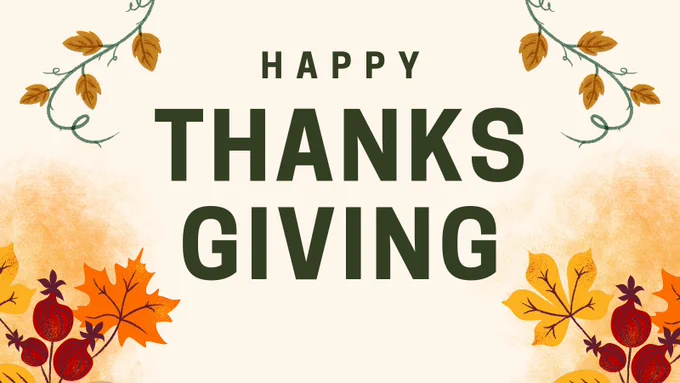 Happy Thanksgiving Flyer.
