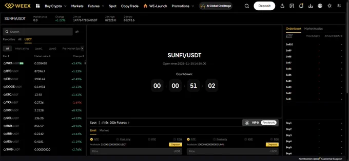 SUNFI Countdown Started 50 Minute