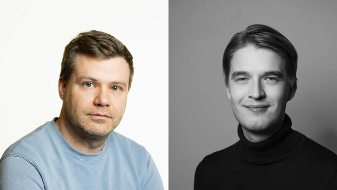 Lassi Ahlvik to the left, Mikael Mäakimattila to the right.