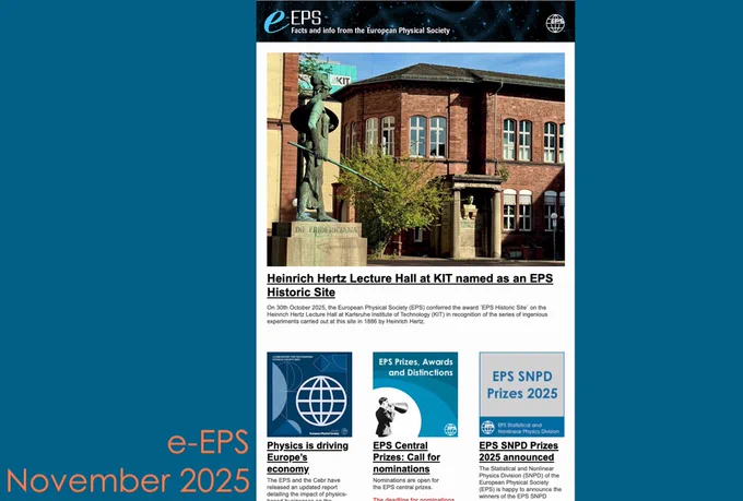 📨The November issue of e-EPS is out!
Enjoy your reading
👉https://www.epsmail.org//w/BfLz6wn9tgMgn5JJMn9ecg