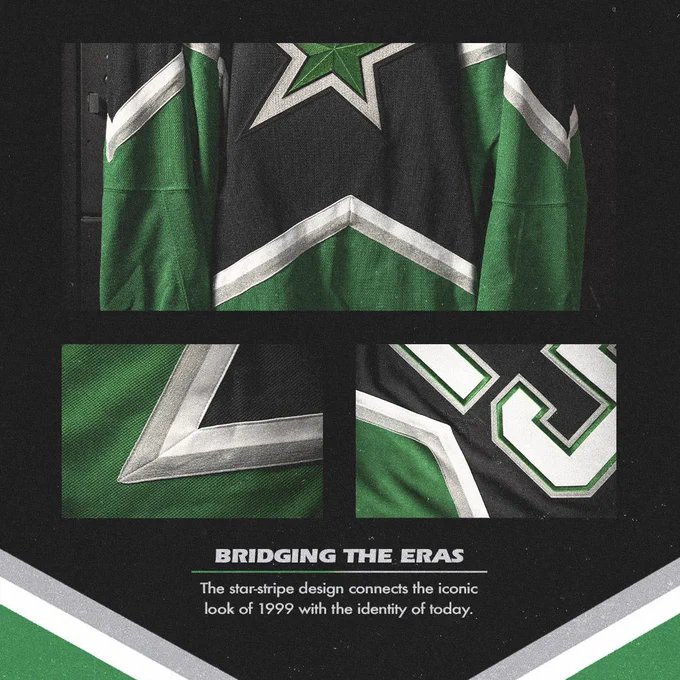 Bridging the eras: the star-stripe design connects the iconic look of 1999 with the identity of today.