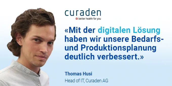 Digitale Bedarfs- und Produktionsplanung bei der Curaden AG - FROX Kundenprojekt