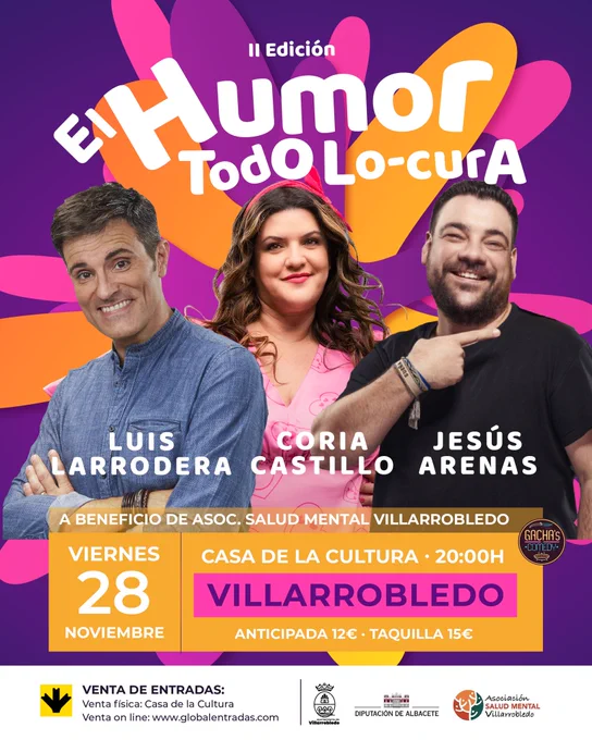 El Humor todo lo-cura. 28 de noviembre en Villarrobledo
