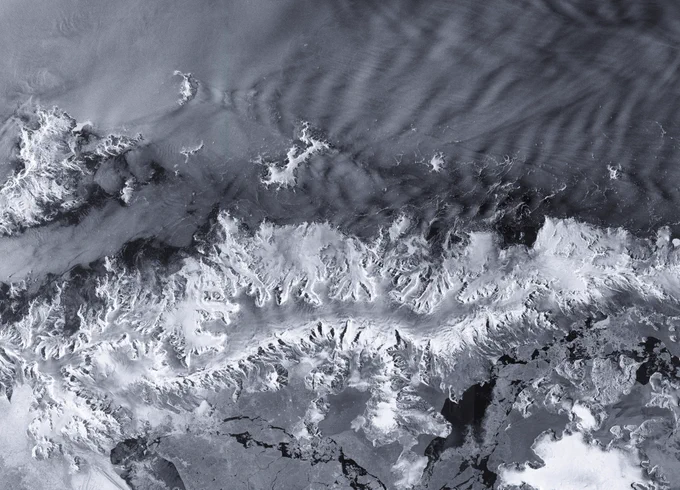 Antarctic Peninsula by Sentinel-1D.
