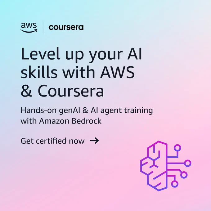 Level up with AWS's Generative AI & AI Agents Professional Certificate on Coursera