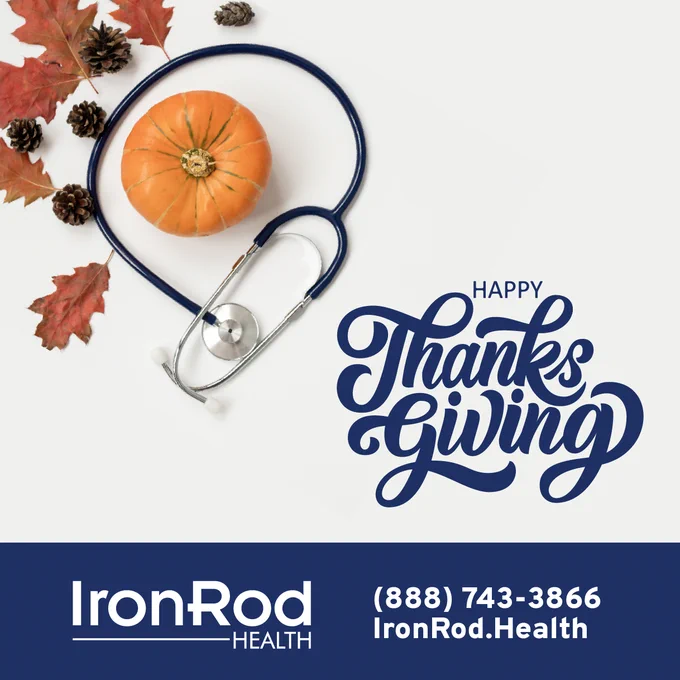 Grateful hearts, connected care 🫶.
This Thanksgiving, we’re thankful for our incredible team, our dedicated partners, and the patients and providers who remind us why we do what we do every day 🧡.

Wishing you a joyful and healthy Thanksgiving holiday 🦃🤗.

#Thankful #IronRodHealth #HappyThanksgiving #Grateful
