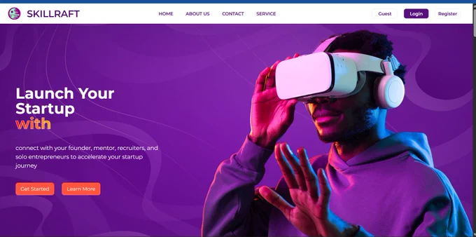 This is the landing page for the platform. Currently we are on the dashboard